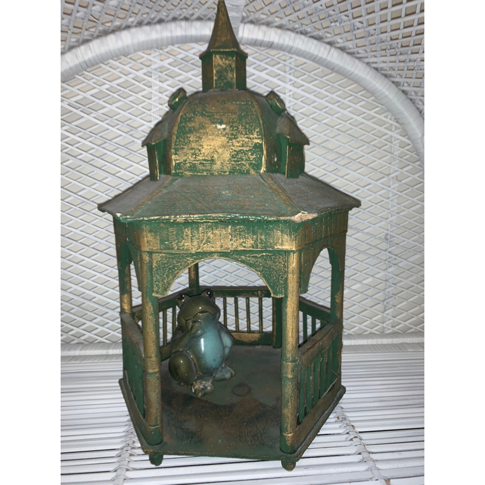 Unbranded Green Gold Gazebo Decor One Size